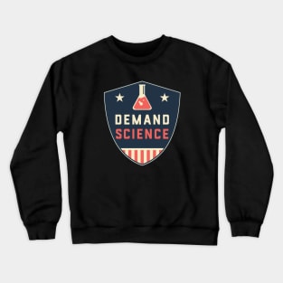 Demand Science American Protest Badge Shield Crewneck Sweatshirt